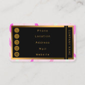 Luxury Trendy Feathers Boho Collection Visitekaartje (Achterkant)