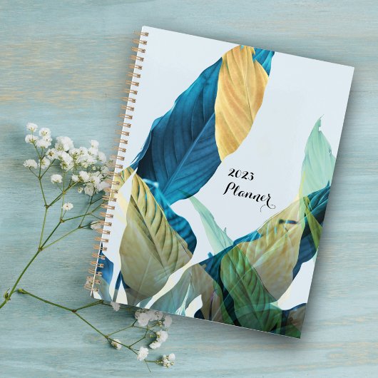 Luxury Tropical Leaves Planner