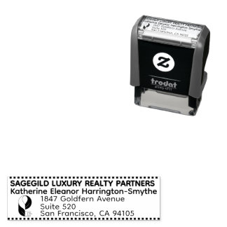 Luxury Vastgoed Retouradres Logo Mini Trodat 4911 Zelfinktende Stempel