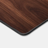 Luxury Walnut Wood and Teal Resin Art Desk Mat (Coin)
