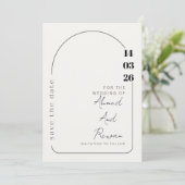 Luxury Wedding Invitation | Gold Accents | Modern (Debout devant)