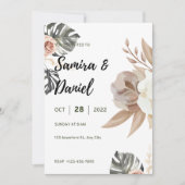 Luxury Wedding Invitation Gold Foil Style (Devant)