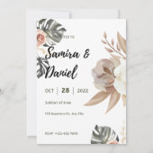 Luxury Wedding Invitation Gold Foil Style (Dos)