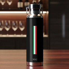 Luxury Wellness Black Thermal Bottle Italy Waterfles