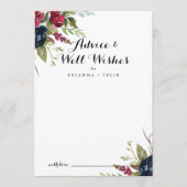 Luxury Whimsical Boho Floral Wedding well wil Advieskaart (Voorkant)