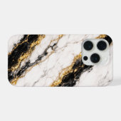 Luxury White Marble Gold Vein Phone Case (Verso Horizontal)