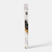 Luxury White Marble Gold Vein Phone Case iPhone Hoesje (Linkerkant)