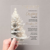 Luxury Winter Holiday Acryl Uitnodigingen (Insitu (Draagbaar))