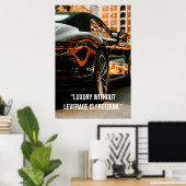 Luxury Without Leverage Is Freedom - Quotes Poster (Bureau à domicile)