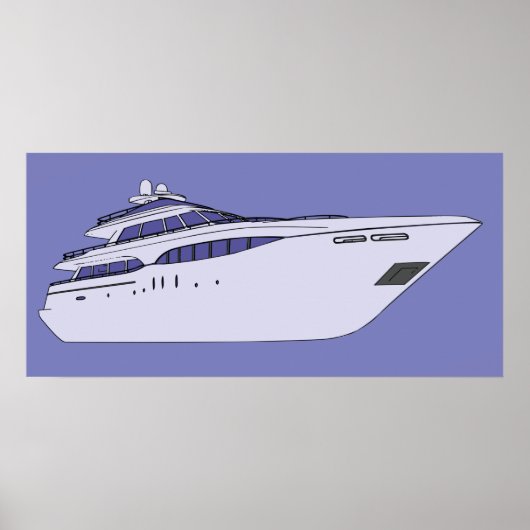Luxury Yacht Poster (Voorkant)