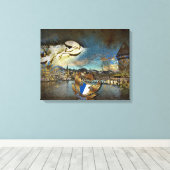 LUZERN Grunge - Canvas Afdruk (Insitu (Houten vloer))