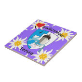 Luzern Schweiz Fliese Tegeltje (Zijkant)