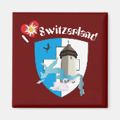 Luzern Schweiz Magnet Magneet (Voorkant)