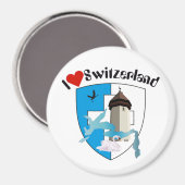 Luzern Schweiz Magnet Magneet (Voorkant / Achterkant)