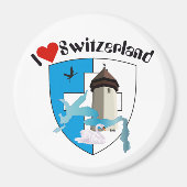 Luzern Schweiz Magnet Magneet (Voorkant)