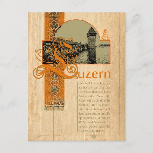 LUZERN - Suisse ~ Carte postale (Devant)