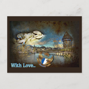 LUZERN Vintage Grunge - Carte postale