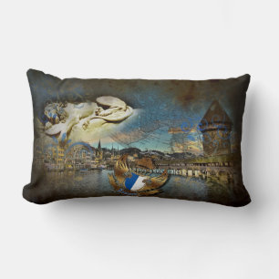 LUZERN Vintage Grunge - Coussin