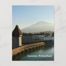 Luzern, Zwitserland Kapel Bridge Briefkaart