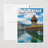 Luzern Zwitserland Reizen Briefkaart (Voorkant / Achterkant)