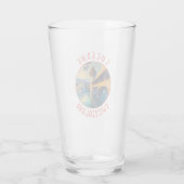 Luzern Zwitserland Retro Distressed Circle Glas (Achterkant)