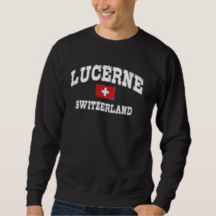 Luzern Zwitserland Zwitserse vlag Luzern Schweiz Trui