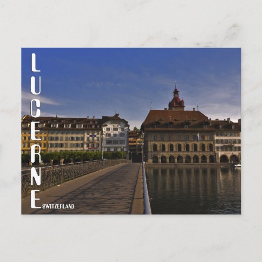 Luzerne Briefkaart Zwitserland (Voorkant)