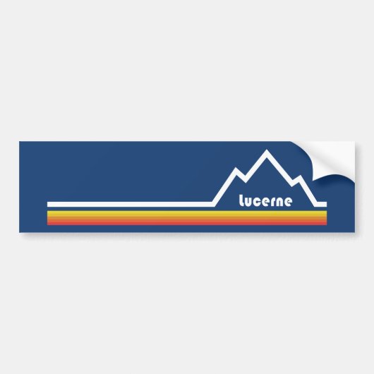 Luzerne, Zwitserland Bumpersticker (Voorkant)