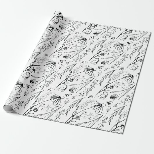 LV Floral Wrapping Paper Cadeaupapier (Uitgerold)