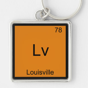 Lv - Louisville City Chemie Elementsymbool T-shirt Sleutelhanger