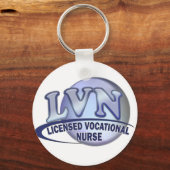 LVN Fun Blue Logo, VERGUNNING VOOR BEROEPSOPLEIDIN Sleutelhanger (Voorkant)