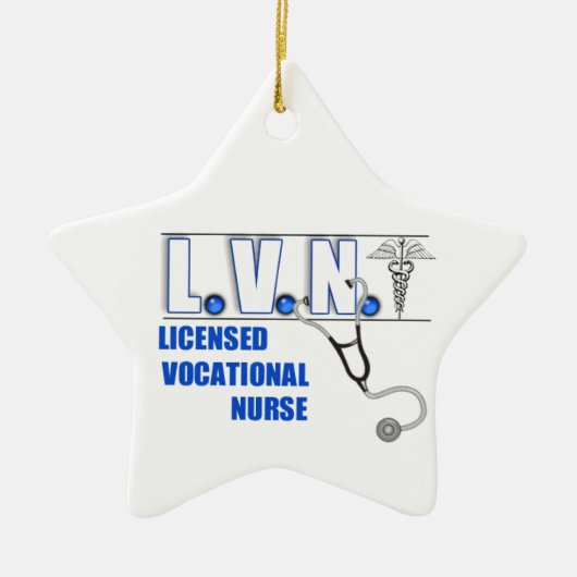 LVN LICENSED VOCATIONAL NURSE CHRISTMAS ORNAMENT (Voorkant)