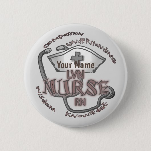 LVN Nurse Axiom pin Ronde Button 5,7 Cm (Voorkant)