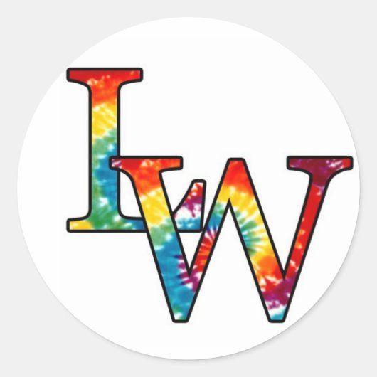 LW logo Ronde Sticker (Voorkant)
