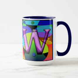 LW Monogramed, Geparkeerd, de mok van de Koffie va