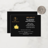 LWH Properties NEMT Notitiekaartje (Voorkant / Achterkant in situ)