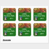 LWML Zone Rally sample 3 Vierkante Sticker (Vel)