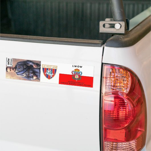 Lwów Piłsudski Pogoń Lwów Bumpersticker (Op Truck)