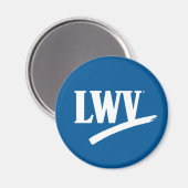 LWV cirkelmagneet - blauw Magneet (Voorkant / Achterkant)