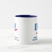LWV-Mok met blauwe accent. Mok (Midden)