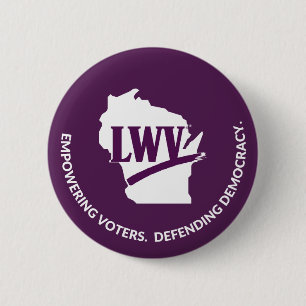 LWV Wisconsin Logo Button
