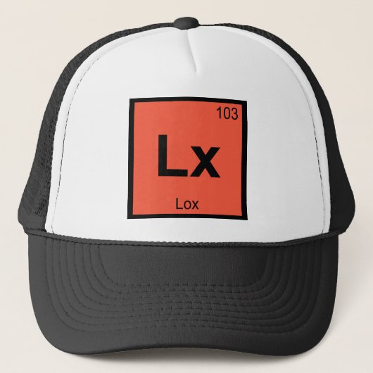 Lx - Tabelsymbool Lox Chemistry Trucker Pet (Voorkant)