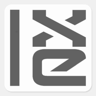 LXLE Linux-badges Vierkante Sticker