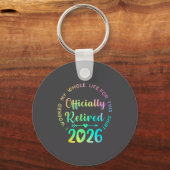 Ly Retired 2026 Funny Retirement For Women  Sleutelhanger (Voorkant)