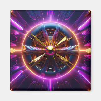 Lyapunov Fractal Much Manipulated Sierkussen Magneet