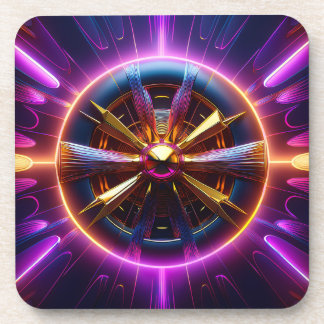 Lyapunov-fractal sterk gemanipuleerd bier onderzetter