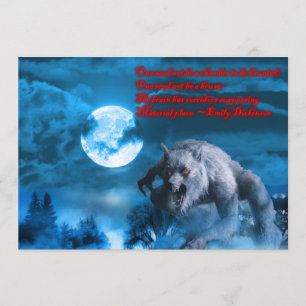 Lycan Halloween party-uitnodiging Kaart