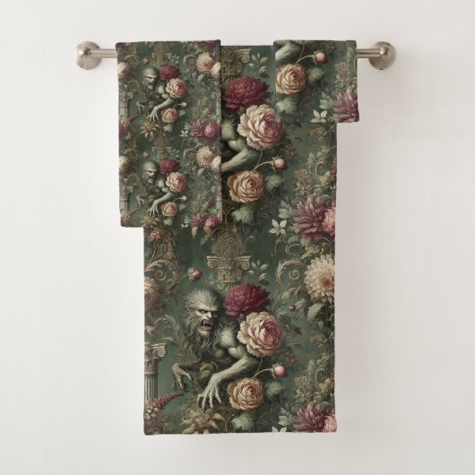 Lycanthropic Verdant - Gotisch Victoriaans Bad Handdoek (Insitu)