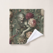 Lycanthropic Verdant - Gotisch Victoriaans Bad Handdoek (Wasdoekje)