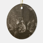 Lycaon Metamorphosed in a Wolf, 1731 (graving) Keramisch Ornament (Links)